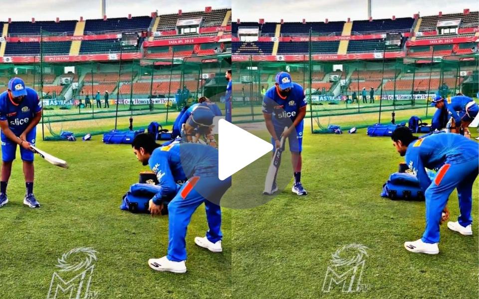 [Watch] Rohit Sharma Becomes A Child; Plays With Ishan Kishan Ahead Of RR Vs MI Clash